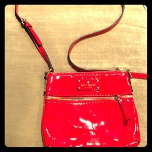 Red, Patent leather, Kate Spade crossbody